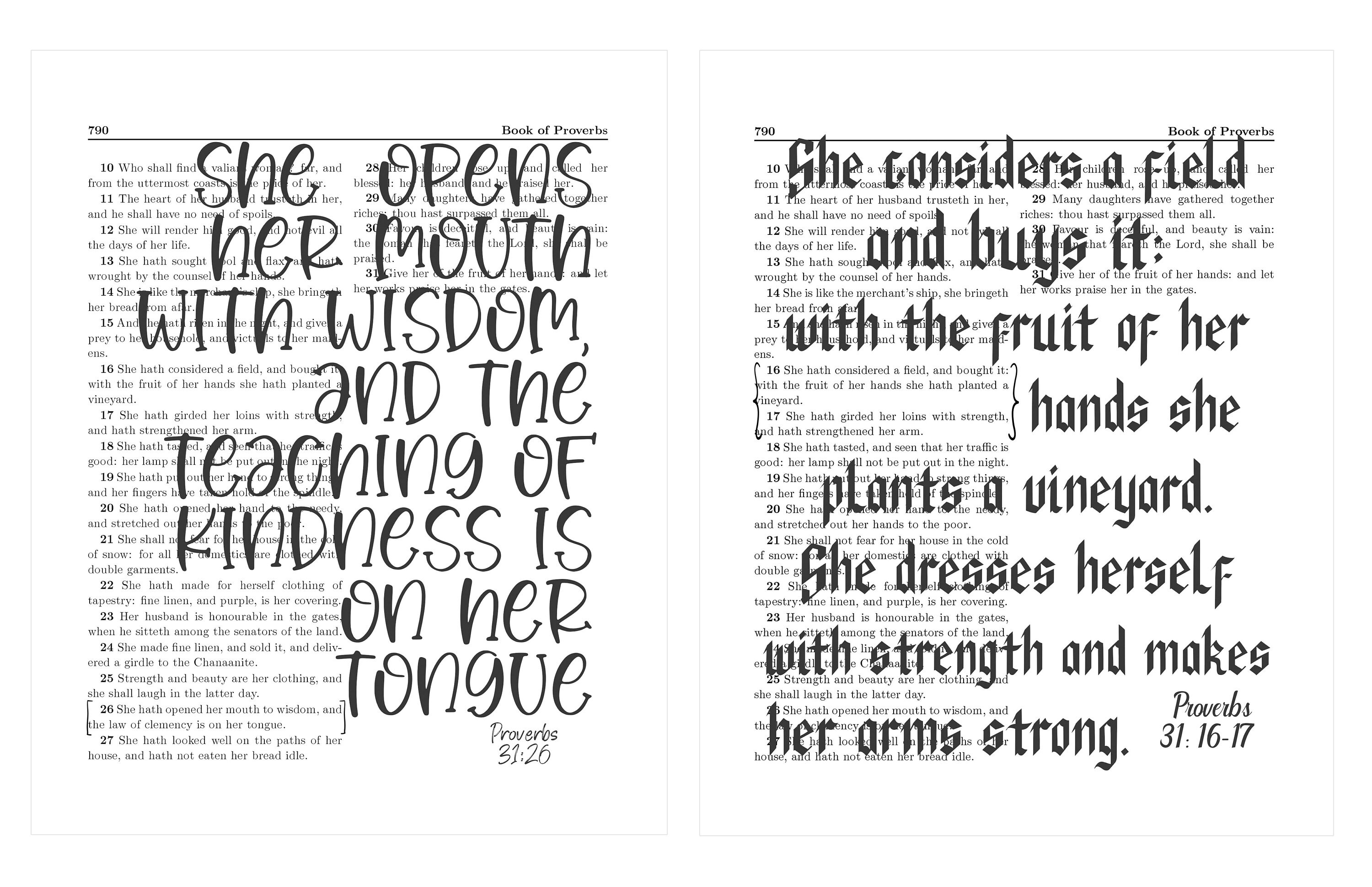 Christian Mom Gifts Bible Verses Women Aunts Wife 6 - Etsy