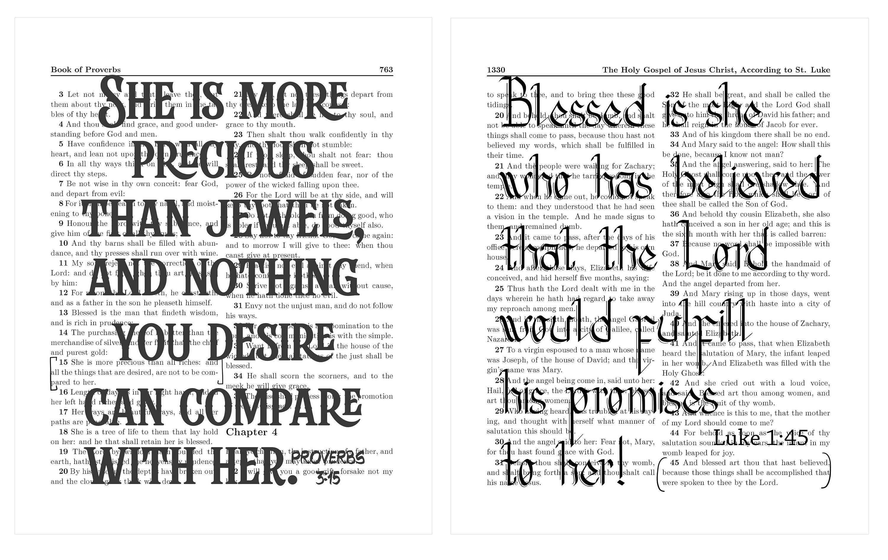 Christian Mom Gifts Bible Verses Women, Aunts, Wife 6 8x10 Art Prints