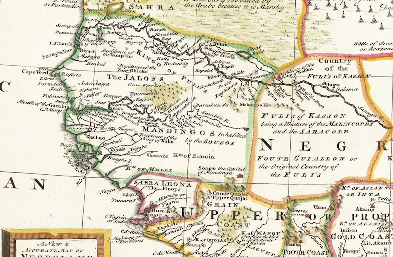 Negroland Map - Conversations Piece for Future Generations - 1747 West