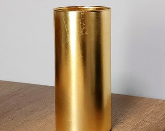 Gilded 7.25" Cylinder Vase