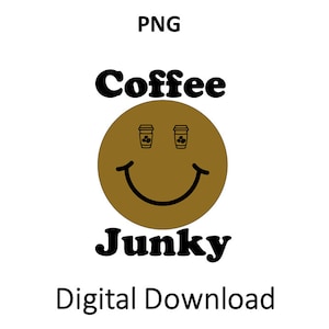 Coffee Junky Smiley Face Png, Smile