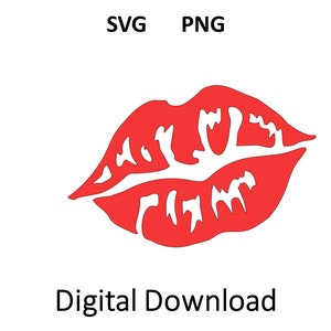 Lips PNG, Red, Png, Trendy, Lips Cut File