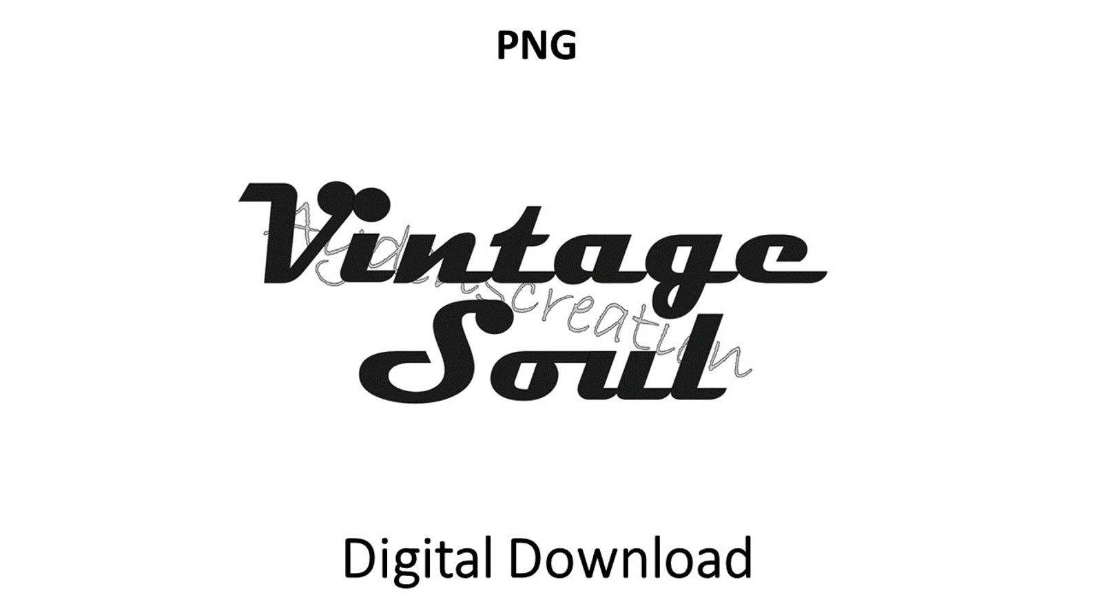 Vintage Soul PNG Black Vintage Cut File Etsy