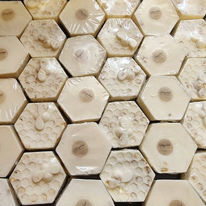 Honeycomb Oatmeal Soap, Shea Butter, Handmade
