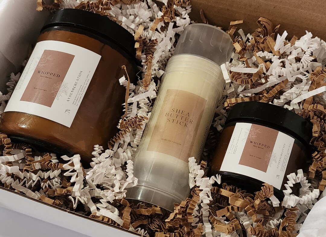 Shea Butter Gift Set , Fragrance Free, Moisturizer Etsy