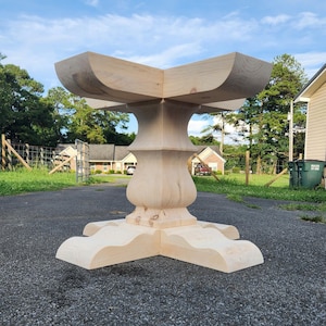 Round Table Pedestal Base - Single Pedestal - &quot;Southern Sophistication&quot; Design