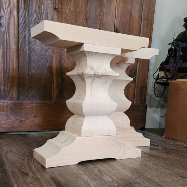 Trestle bench pedestals - "Pure Elegance" design