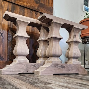 Unfinished pedestal sale dining table