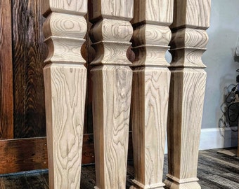 Modern Tapered Table Legs - Set of 4 - RayBrosWoodwork