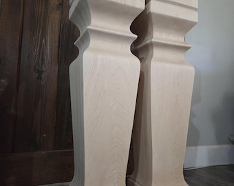 Large Kitchen Island Legs - Set of 2 "Gallo" Design