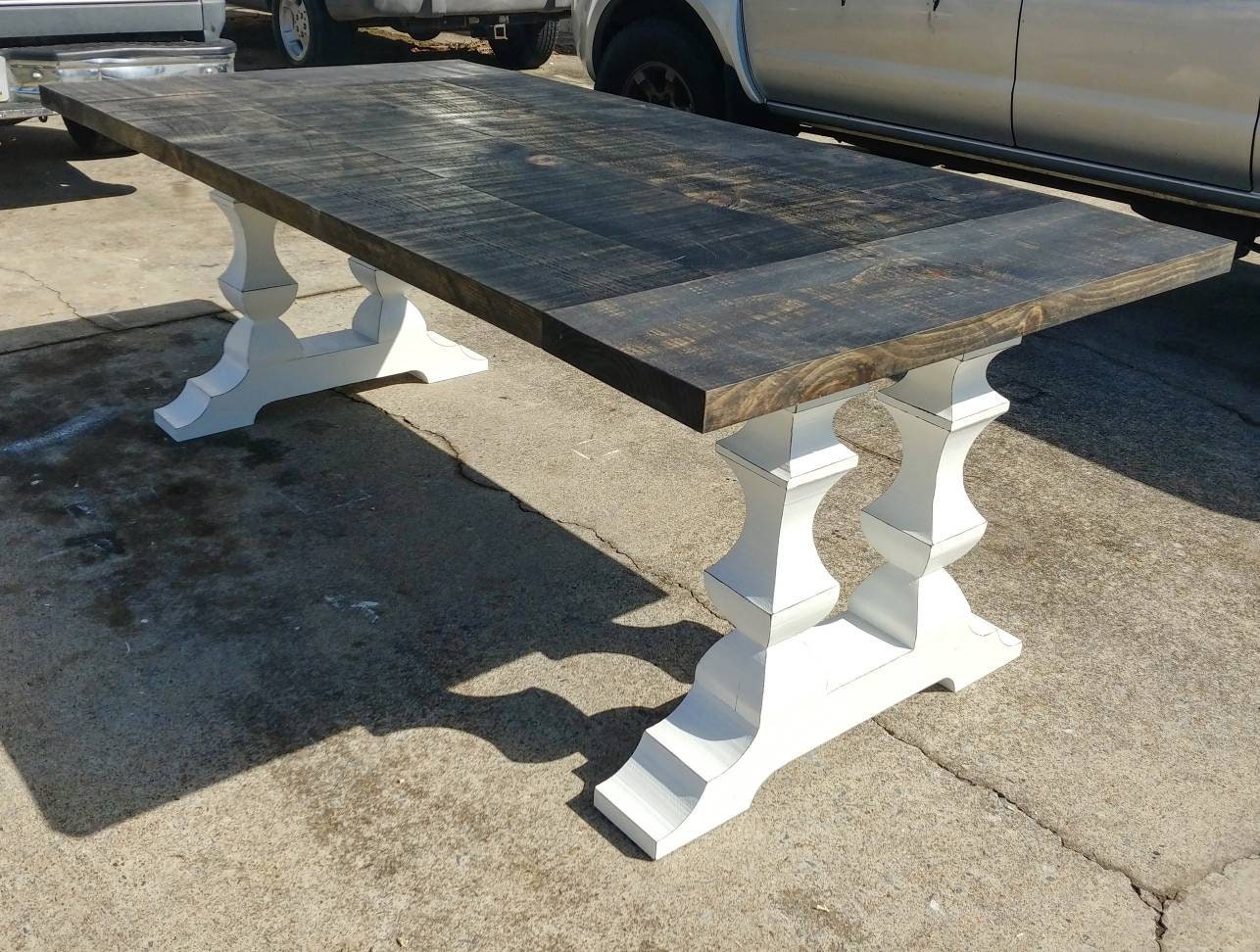 Trestle Dining Table Pedestals the Gemini Design Etsy