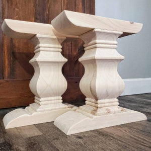 Trestle BENCH Pedestals(Set of 2 for 1 bench) "The Maverick" design