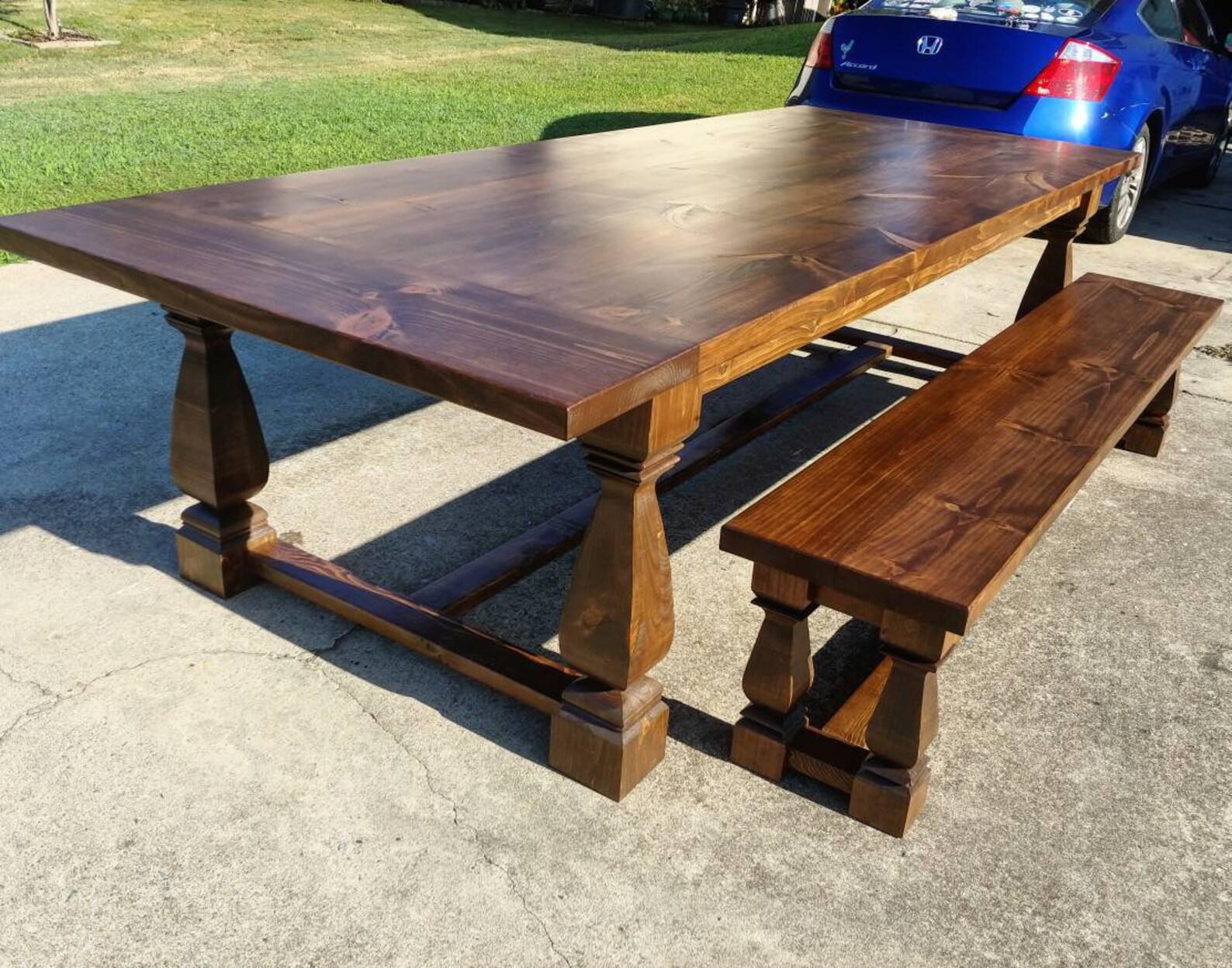 Square turned dining table legs set of 4 Etsy