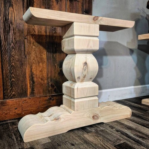 Trestle Dining Table Pedestals refined Harmony Etsy