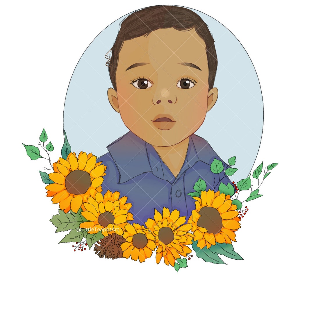 Digital Portrait Commission / Custom Portrait Art / Child Portrait