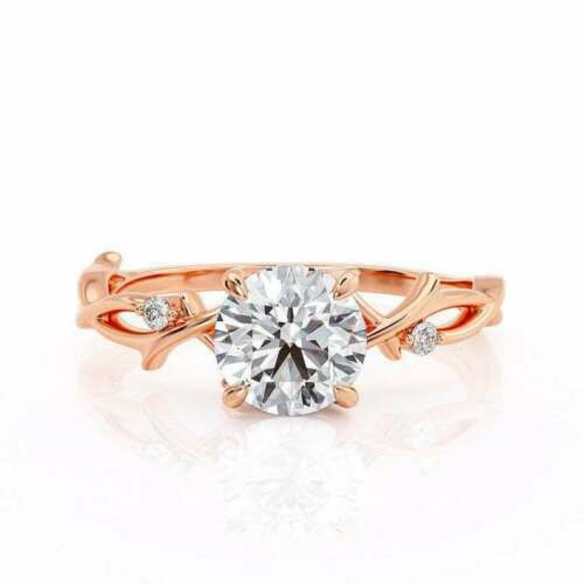 1ct Solitaire Engagement Ring for Women Gold Stacking Iconic | Etsy