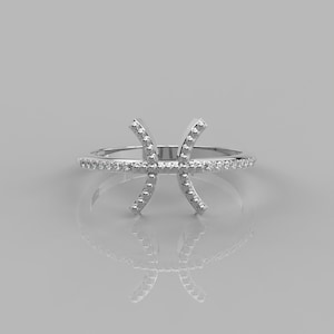 0.07Ct Natural Diamond Pisces Ring | 14k Solid Gold Astrology Sign Ring | Dainty Zodiac Ring | Horoscope Ring | Beautiful Constellation ring