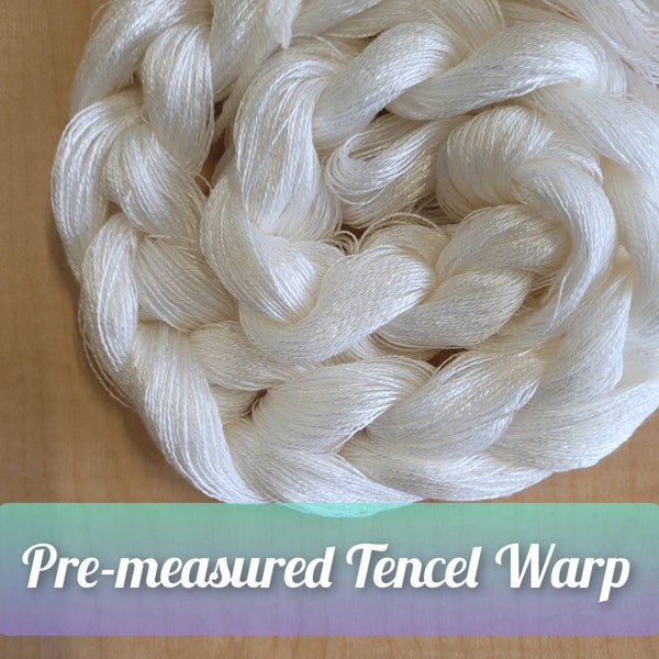 Pre-Measured Tencel Weaving Warps. Custom width and length! 8/2 Tencel.