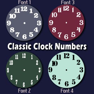 粘着ビニールDIYクラシック時計の数字