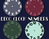 Adhesive vinyl DIY Deco Style clock numbers