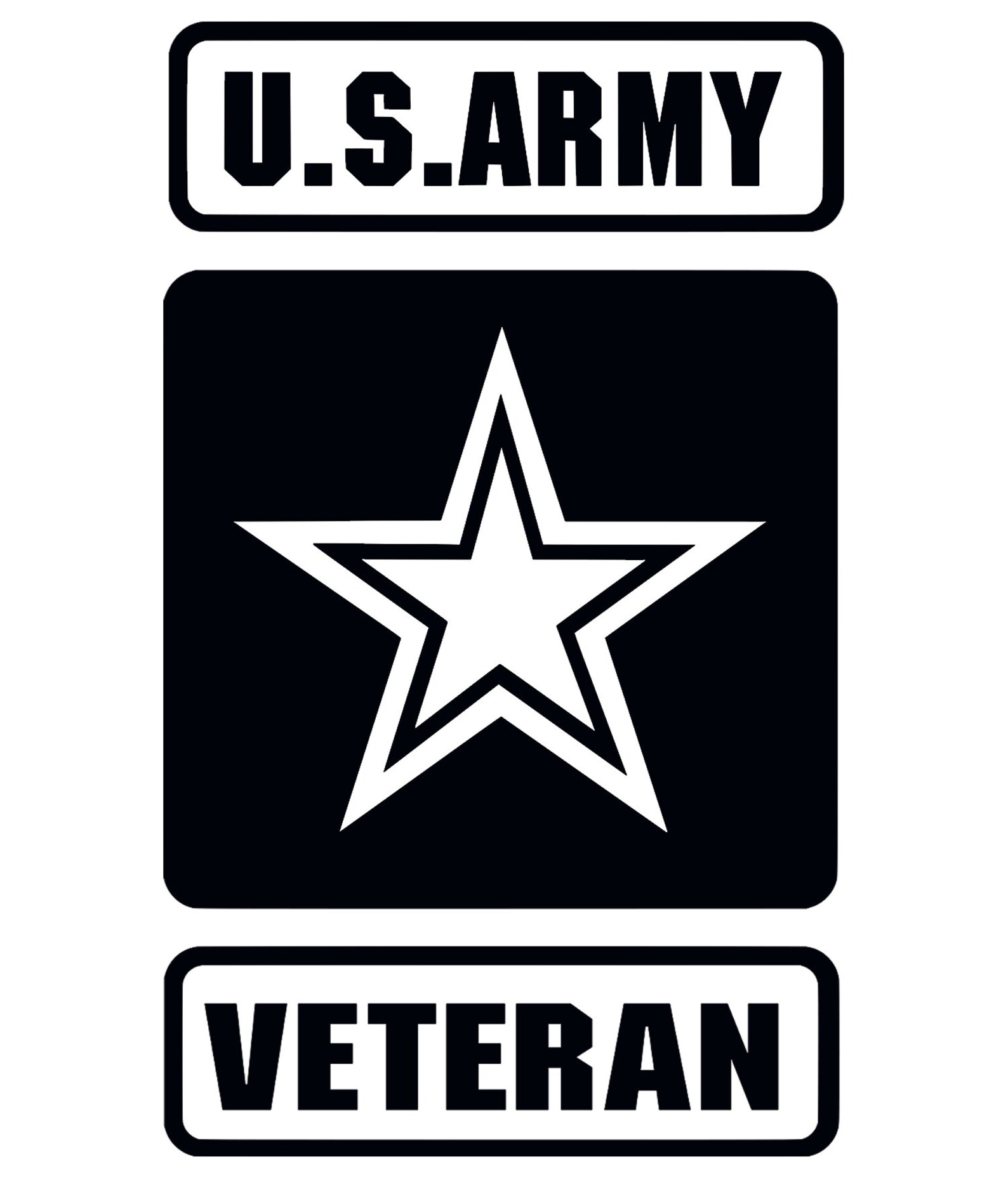 US ARMY Veteran Decal Etsy