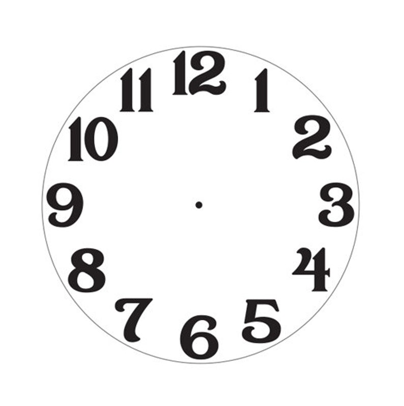 5 Countbulk Cut Vinyl Victorian Clock Number Sets Etsy