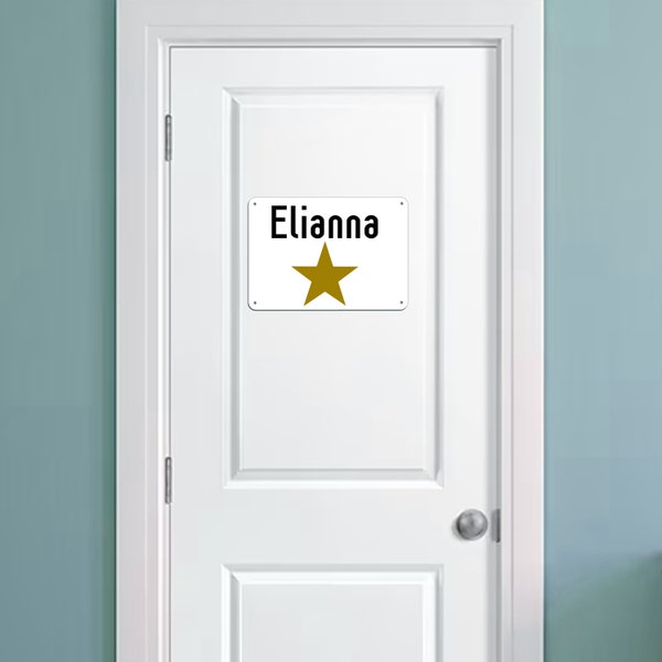 Star Dressing Room Door Sign-Personalized, 7x10