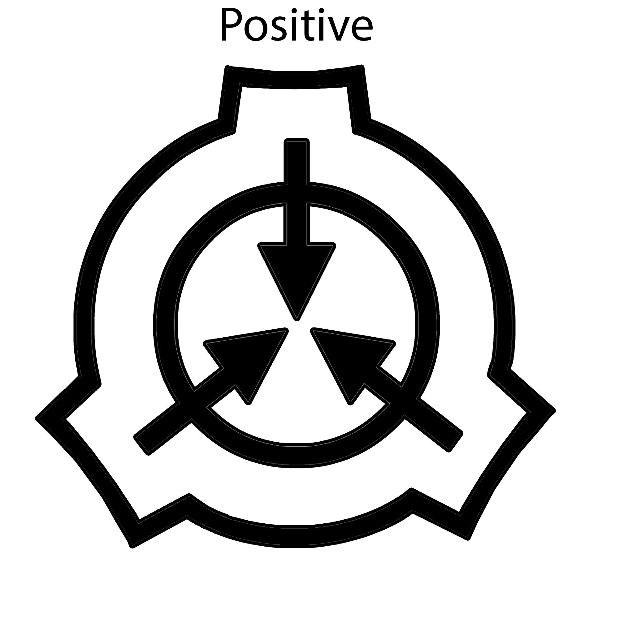 SCP Foundattion Red Crest Logo Symbol | Sticker