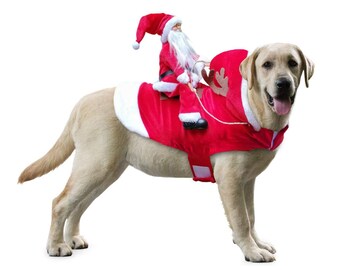 Pet Dog Christmas Clothes Santa Claus Riding Deer Dogs Dress Up Christmas Costume For Pug Chihuahua Yorkshire Pet Cat Clothing Dog Coats Jackets Aliexpress