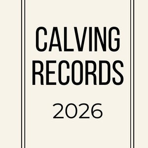 Ranch Records 2026 – Calving Records | Printable Cattle Log Book | 3.5 x 5.5 Pocket Ranch Notebook