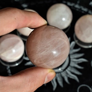 Pink Rose Quartz Sphere | Rose Quartz Crystal Ball | Rose Quartz Healing Crystal | Metaphysical Decor | Home Decor | Crystal Gift