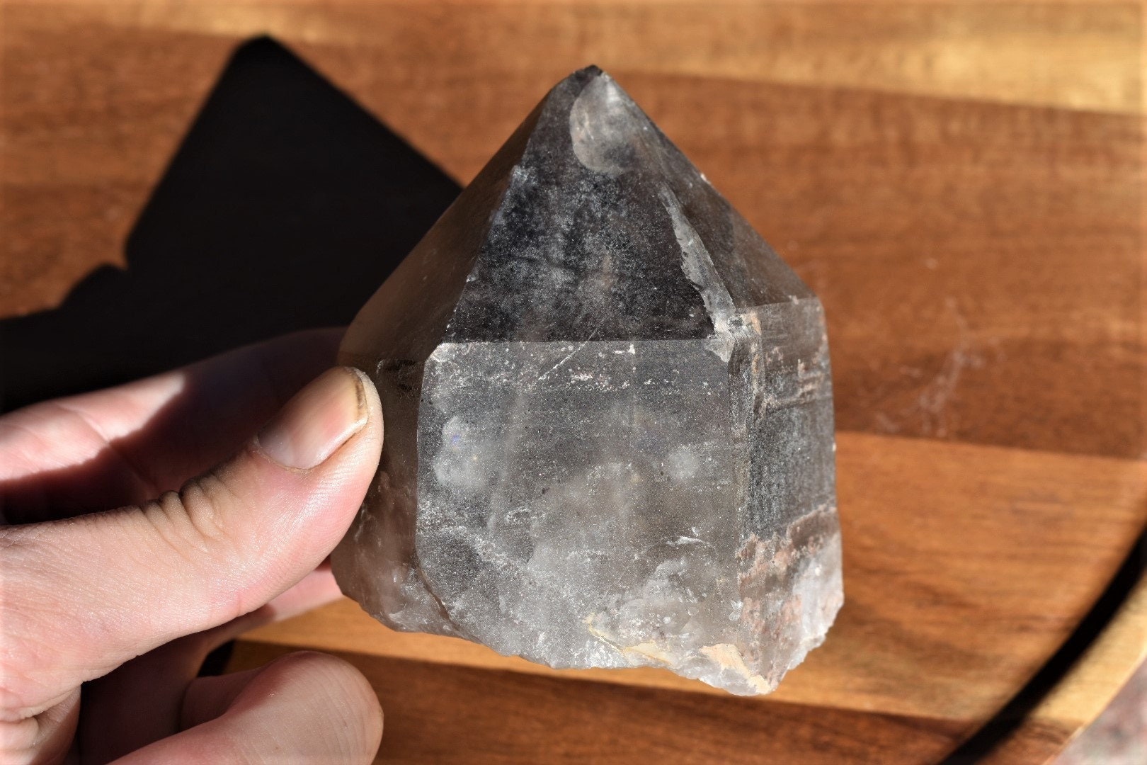大きなスモーキークォーツ クリスタル ポイント | 原石クリスタル