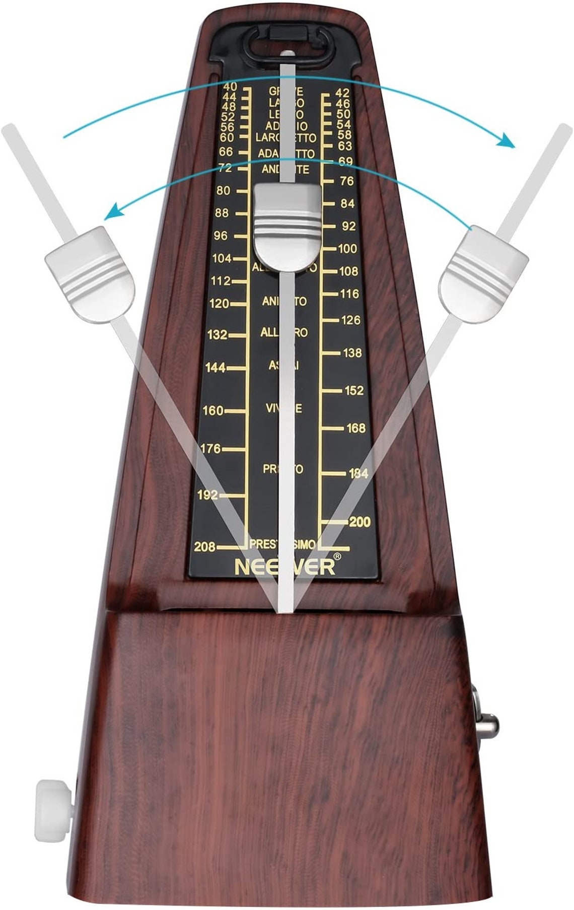 Teak Brown Vintage Mechanical Metronome Tempo Music Timer for Etsy