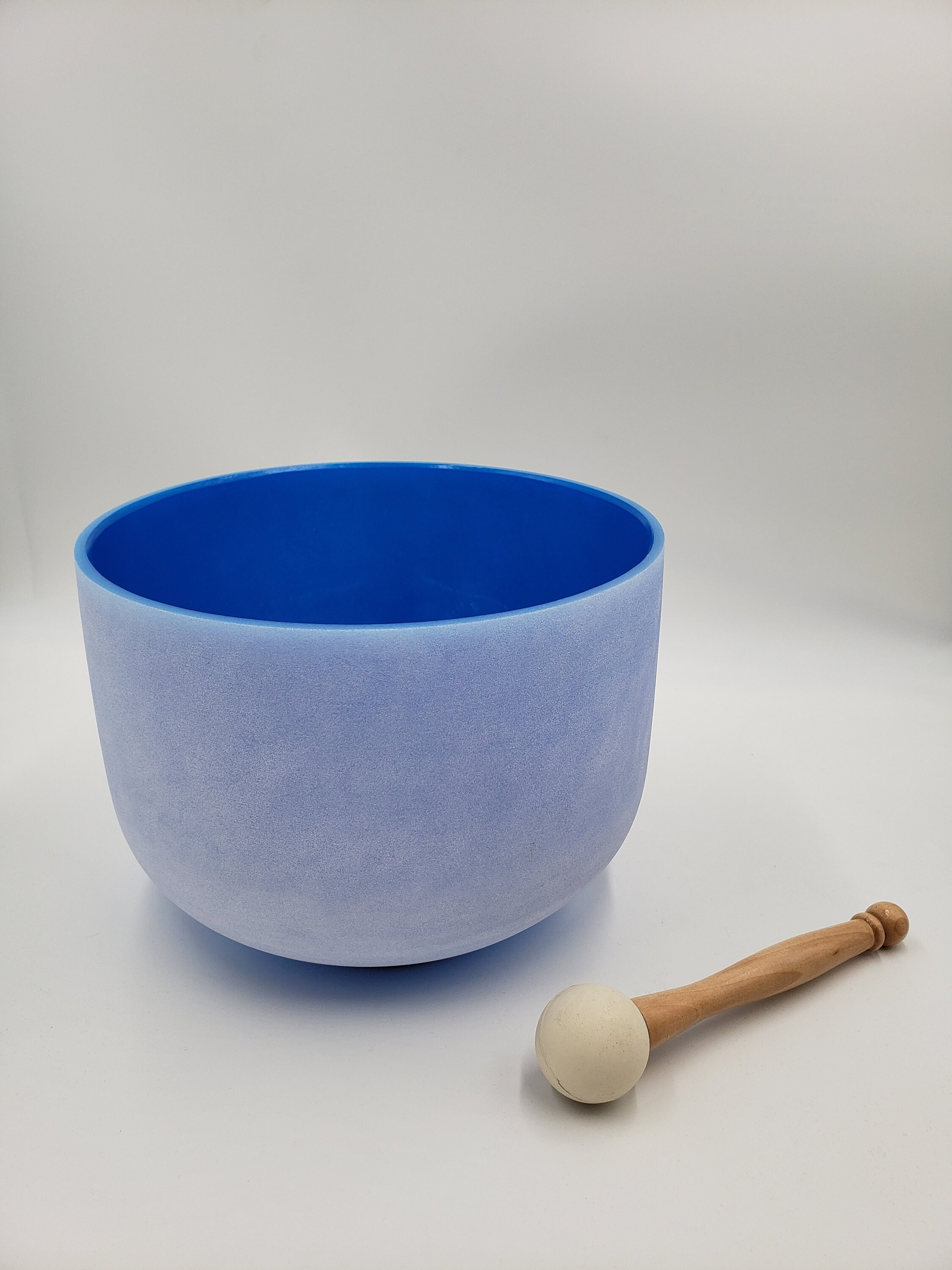 10 Inch Blue Crystal Healing Singing Bowl Note G With Striker Etsy
