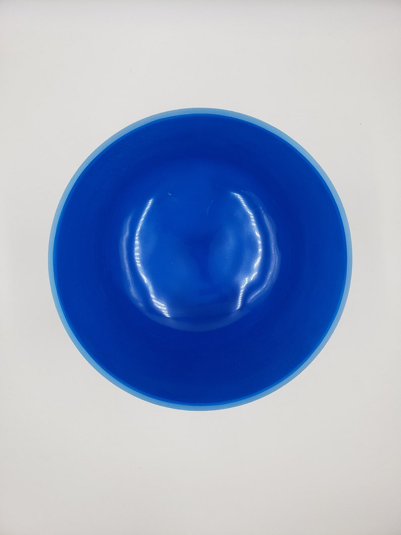 10 Inch Blue Crystal Healing Singing Bowl Note G With Striker Etsy