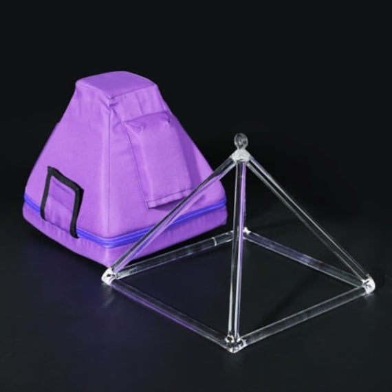 Violet Color Padded Carrying Case For Crystal Quartz Singing Pyramid 10 inch