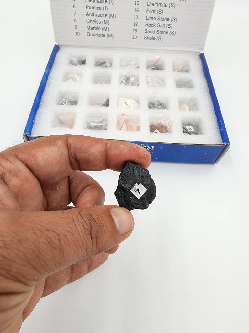 Mineral Identification Kit Rock Samples for Studying Geology Etsy