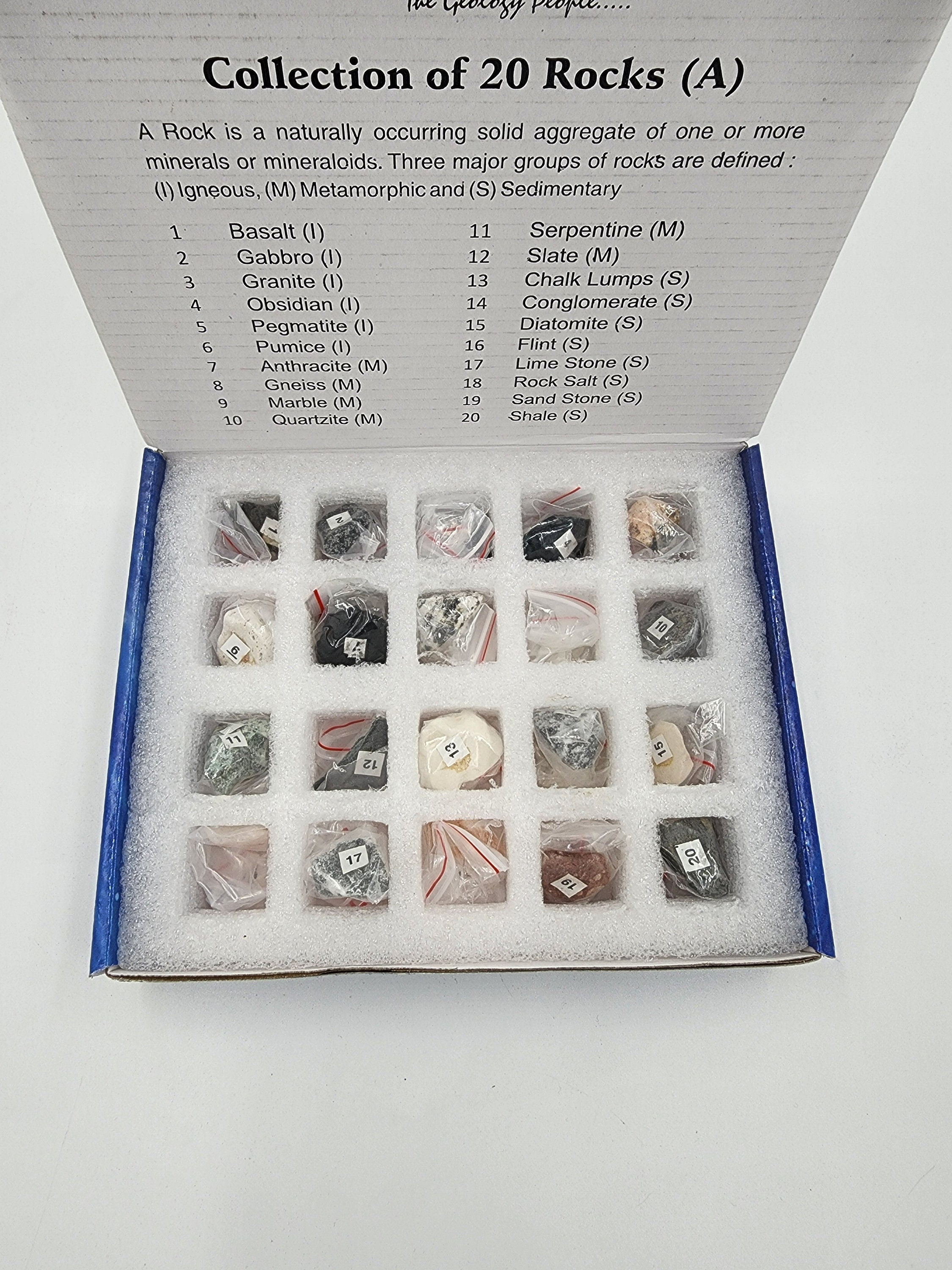 Mineral Identification Kit Rock Samples for Studying Geology Etsy