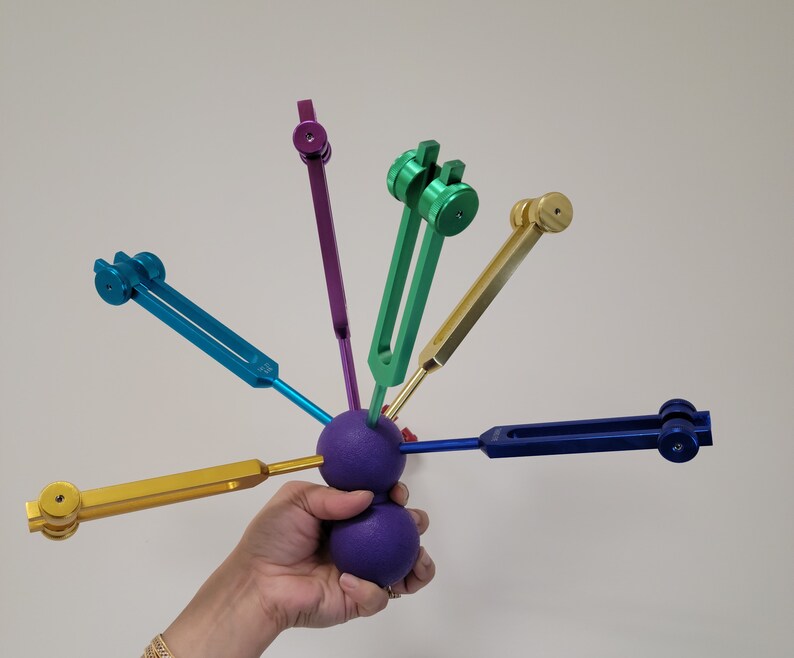 7 Tuning Fork Rubber Ball Holder Weighted or Unweighted Works Etsy