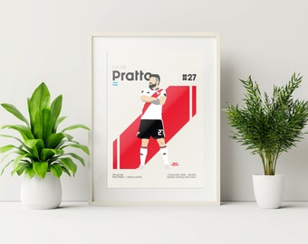Oso Pratto Poster Final Libertadores 2018, River Plate vs Boca Juniors, Argentine soccer, Soccer poster, Soccer poster, Gift for him