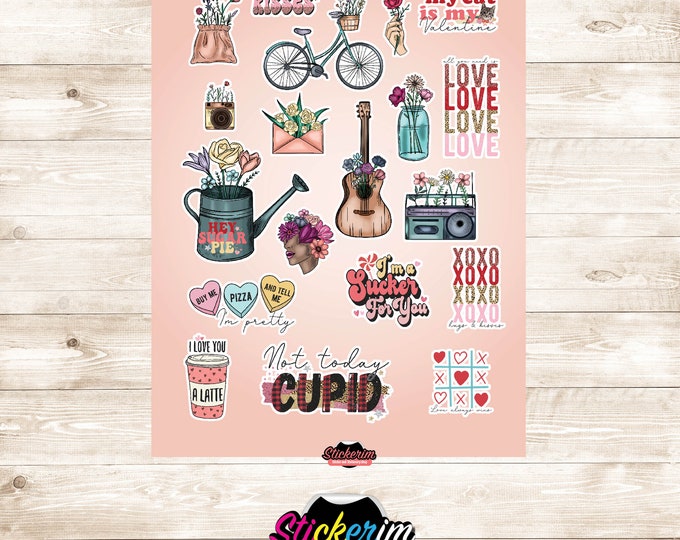 Valentine  Stickers Sheets