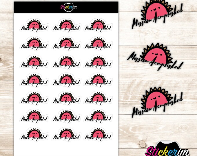 PRINTABLE-Digital mission Stickers, Planner Stickers, Printable Stickers, Horizontal Stickers, Bullet Journal Stickers, BUJO Stickers