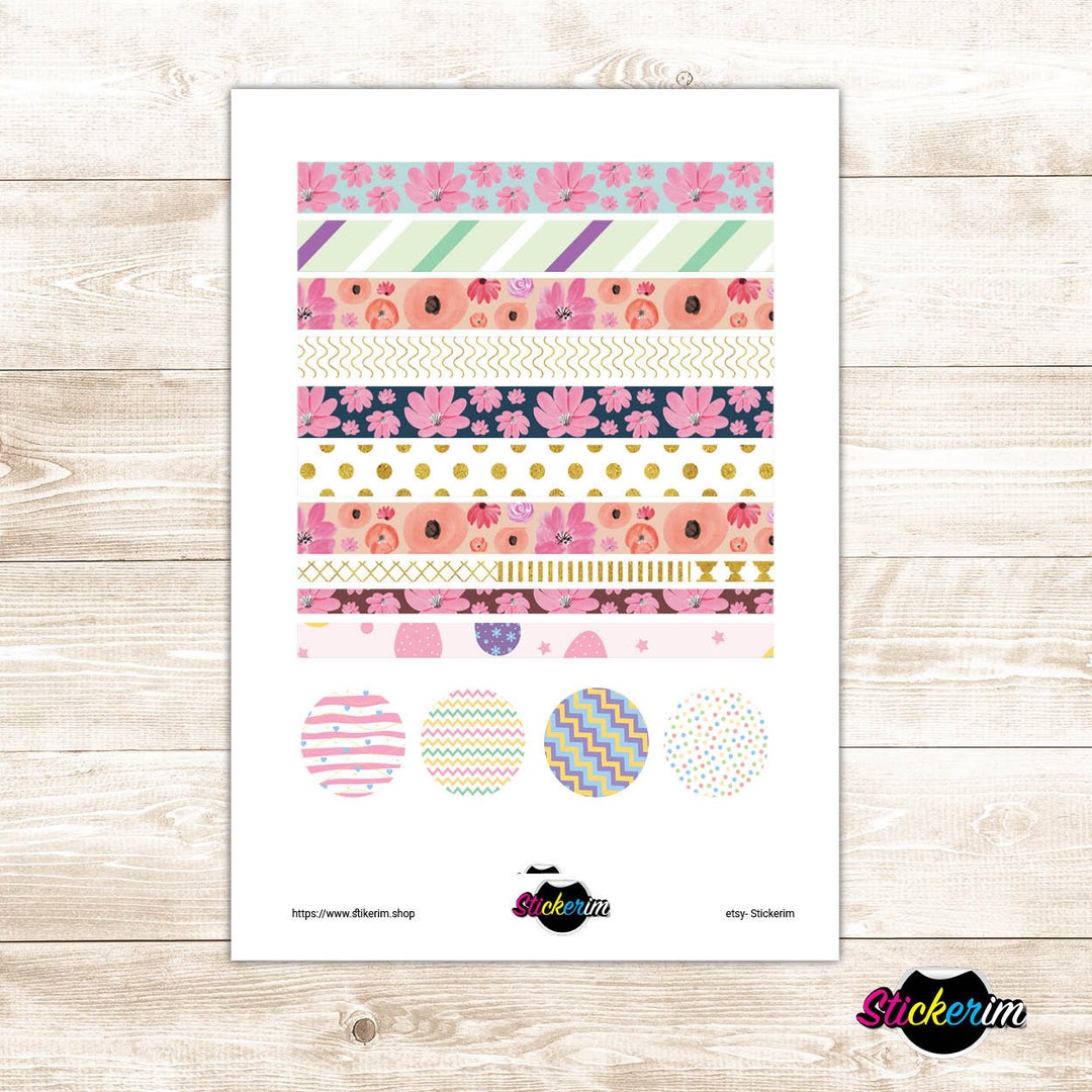 Floral Washy Stickers Planner Stickers Bullet Journal - Etsy