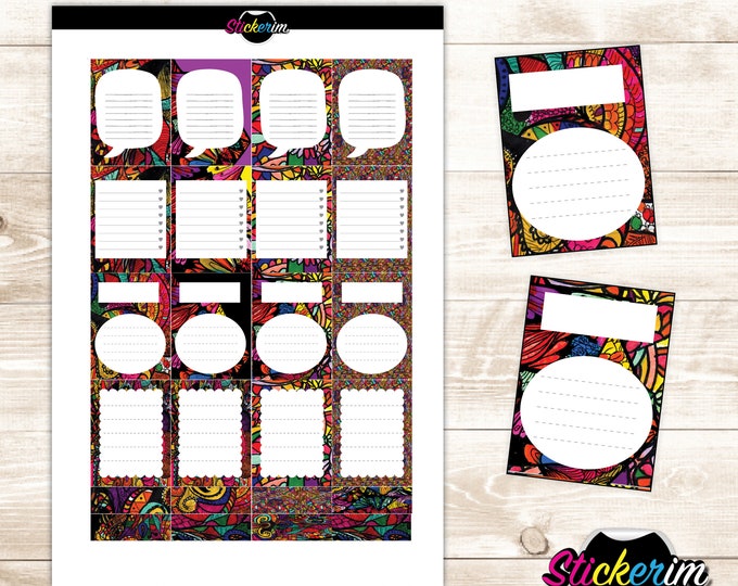 PRINTABLE- Expenses Stickers, Life Tracker Stickers, Planner Stickers, Stickers, Tracker Stickers, Horizontal Stickers, Bullet Journal, BUJO