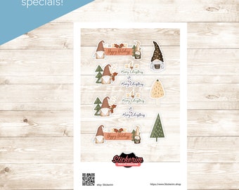 Christmas Gnome Stickers Pack