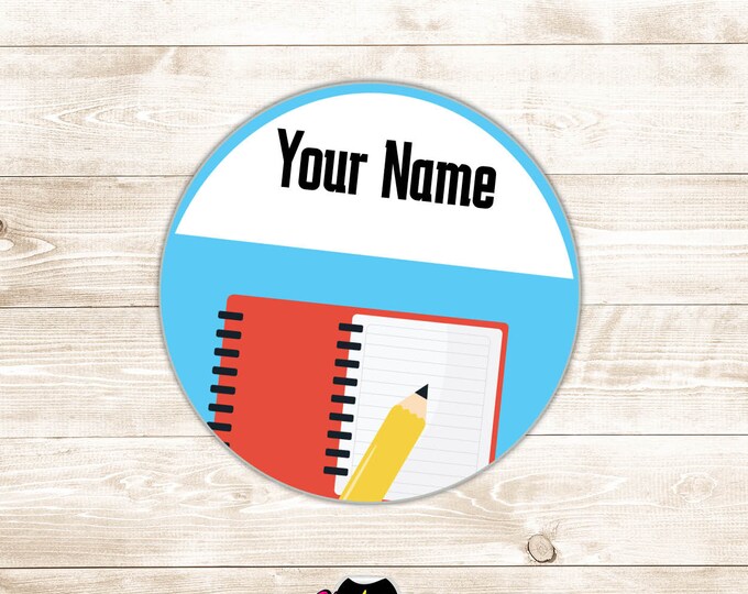 Back to school Personalized  Name tag stickers