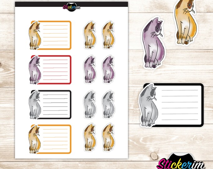 Digital file Cat Task Stickers