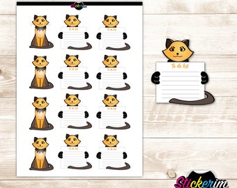 PRINTABLE-  Cat Task Stickers