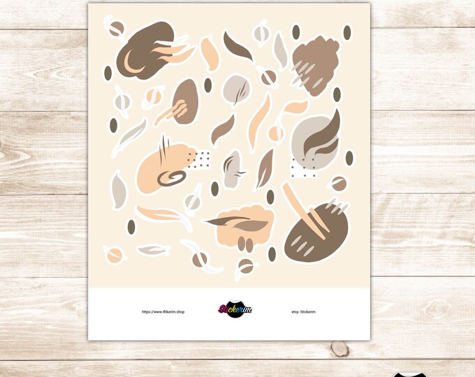 PRINTABLE-boho chic Style Stickers