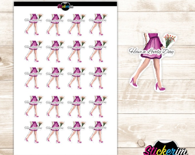 PRINTABLE- Girly flowers Stickers